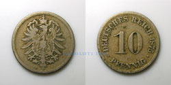 Alemania 10 peniques 1875