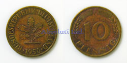 Alemania 10 Peniques 1950