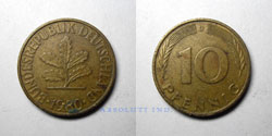 Alemania 10 Peniques 1980