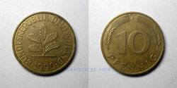 Alemania 10 Peniques 1990F