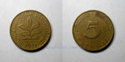 Alemania 5 peniques 1971