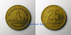 Argentina 25 centavos 1992