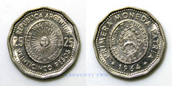 Argentina 25 Pesos 1964