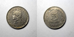 Argentina 5 centavos 1958