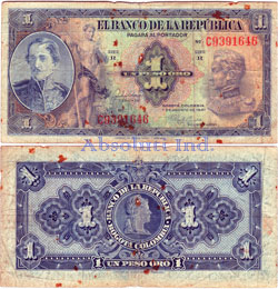 Colombia 1 Peso 1947