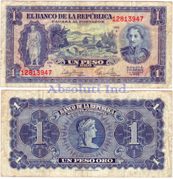 Colombia 1 Peso 1953