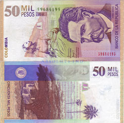 Colombia 50.000 Pesos 2007