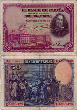 España 50 Pesetas 1928