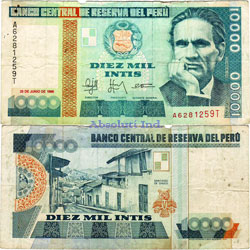 Perú 5000 Intis 1988