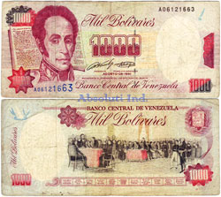 1000 Bolívares 1991