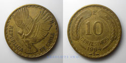 Chile 10 centimos 1964