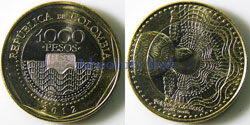 Colombia 1000 pesos 2012