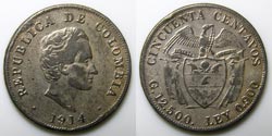 50 centavos 1914