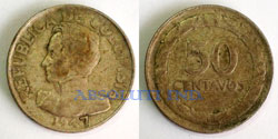 Colombia 50 centavos 1947