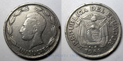 Ecuador 1 Sucre 1964