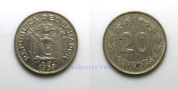 Ecuador 20 centavos 1959