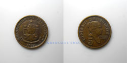 Filipinas 5 centavos 1974