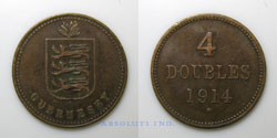 Guernsey 4 Doubles 1914H