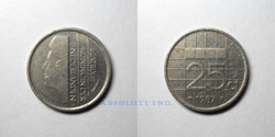 Holanda 25 centavos 1987