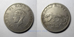 India 1 ahlf Penny 1942