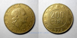 Italia 200 Liras 1978