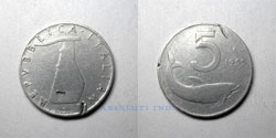 Italia 5 Liras 1955 