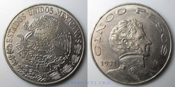 Mexico 5 Pesos 1971