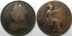 Inglaterra 1 Penny 1897