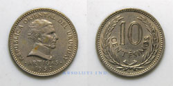 Uruguay 10 centesimos 1959