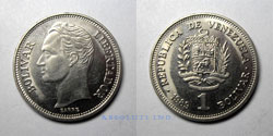 Venezuela 1 Bolivar 1989