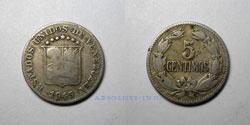 Venezuela 5 centavos 1945